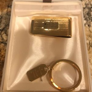 Gold plated key chain & money clip